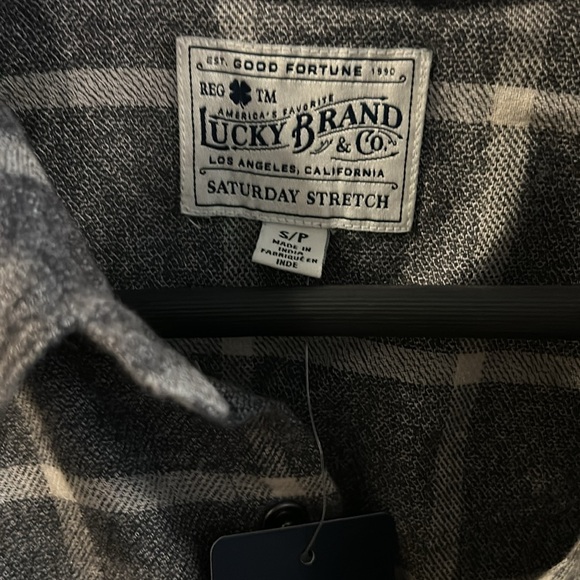 NWT - Lucky Men’s Flannel Shirt - Size Small - Picture 2 of 3